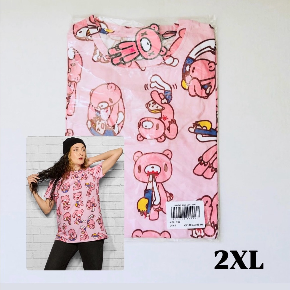 Cakeworthy X Gloomy Bear AOP T-Shirt Unisex Size 2XL